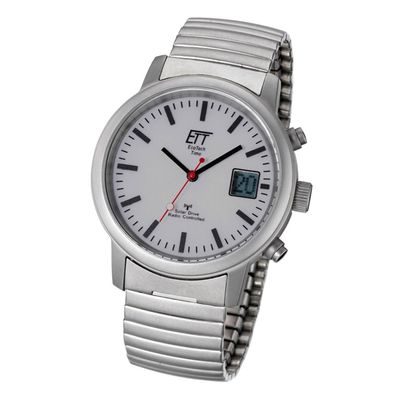 ETT Eco Tech Time Funk-Solar Drive EGS-11187-11M Herren Armbanduhr Zugband