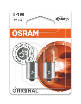 OSRAM Original T4W BA9s 12 V/4 W (2er Blister)