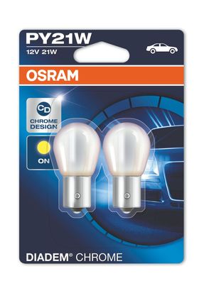 OSRAM DIADEM CHROME PY21W BAU15s 12 V/21 W (2er Blister)