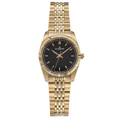 Dugena Damen Armbanduhr 4461164 Paris Datum goldfarben, 26mm