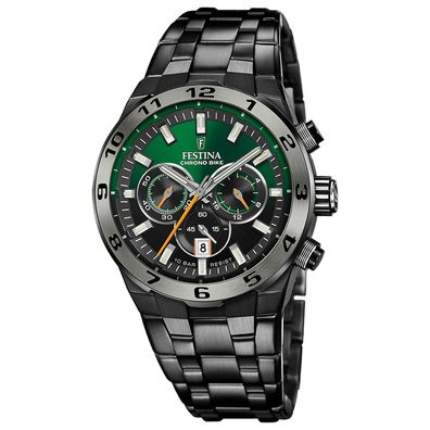 Festina F20673-2 Armbanduhr Chrono Bike 2024 Spezial Edition Grün-Schwarz