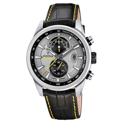 Festina F20695-4 Timeless Chrono Herren Armbanduhr Edelstahl