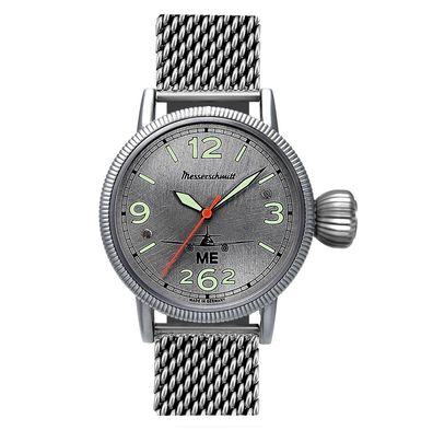 Messerschmitt Herren Armbanduhr ME-3H262-M Automatik Fliegeruhr, Saphirglas