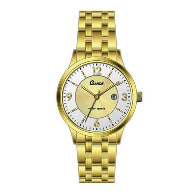 GARDE Damen Armbanduhr Elegance 23411 goldfarben, 32mm