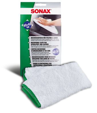 SONAX MicrofaserTuch für Polster & Leder 40 x 40 cm