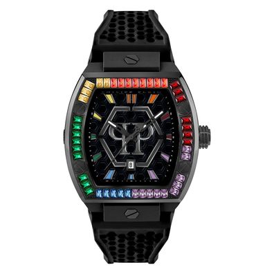 Philipp Plein Rainbow Armbanduhr PWPUA0324 The Hexagon Phantom 44mm schwarz