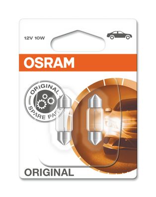 OSRAM Original SV8.5-8 12 V/10 W 31 mm (2er Blister)