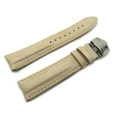 Ingersoll Ersatzband Lederband beige Stegbreite 22mm mit Faltschließe