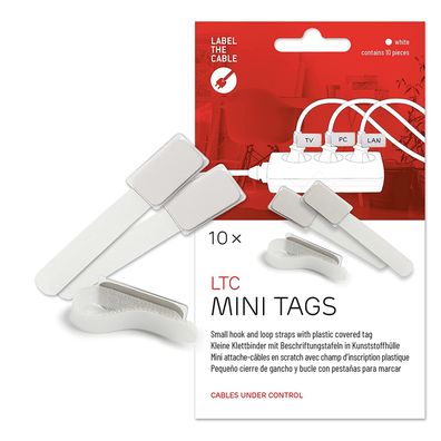 Label-The-Cable Mini, LTC 2520, 10er Set weiß