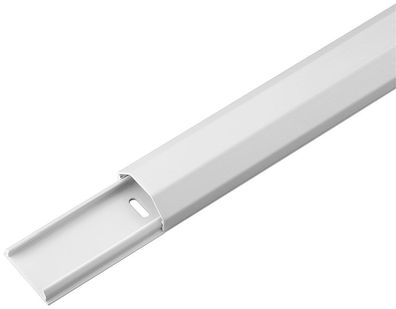 goobay Kabelkanal weiß 33 x 18 mm x 1,1 m (1er Faltschachtel)