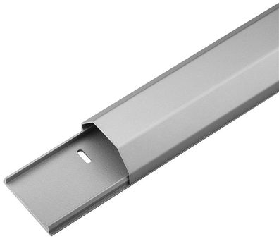 goobay Kabelkanal silber 50 x 26 mm x 1,1 m (1er Faltschachtel)