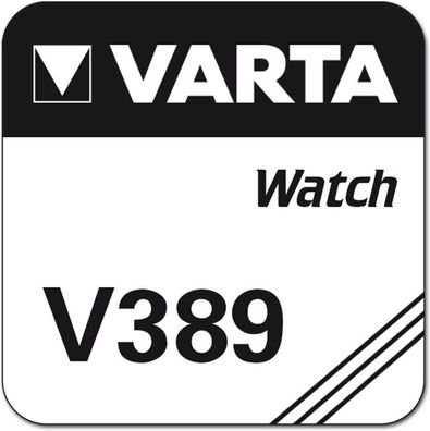 Varta Watch Silberoxid Zink Knopfzelle V389/SR54 1,55 V (1er Blister)