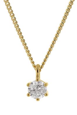 GLIZZ Schmuck Lab Grown Diamant-Anhänger 0,50 ct. Gold 333/8K mit Halskette GL8648