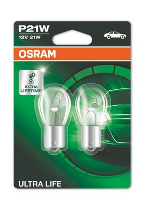 OSRAM ULTRA LIFE P21W BA15s 12 V/25 W (2er Blister)