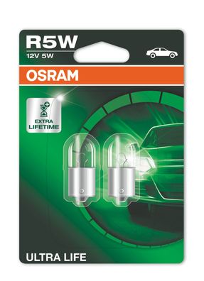 OSRAM ULTRA LIFE R5W BA15s 12 V/5 W (2er Blister)