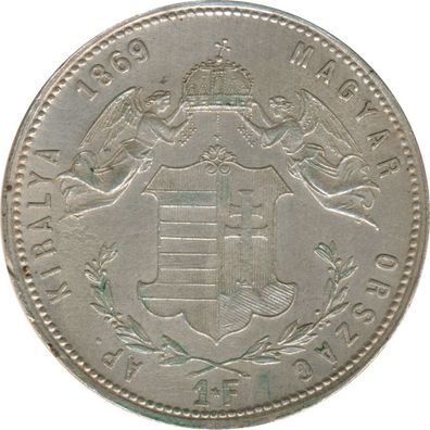 Ungarn 1 Florin 1869 Franz Joseph Silber*