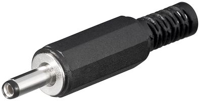 goobay DC Stecker mit Knickschutz 1,3 x 3,4 mm (Bulk)
