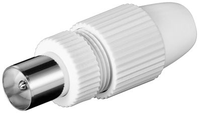 goobay Koax Quick Stecker mit Klemmbefestigung Kunststoff (Bulk)