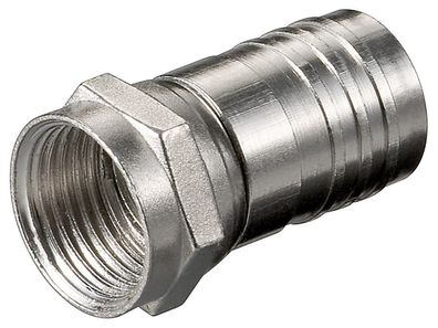 goobay Crimp F Stecker 8,0 mm Zink (Bulk)