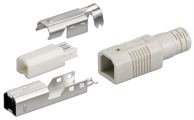 goobay USB Stecker B Lötversion inkl. Tülle