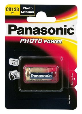 Panasonic Photo Power Lithium Batterie CR 123A (1er Blister)