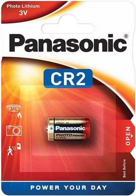 Panasonic Photo Power Lithium Batterie CR 2 (1er Blister)