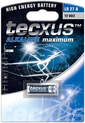 tecxus Alkaline maximum AlkaliMangan Batterie LR27/A27 12 V (1er Blister)