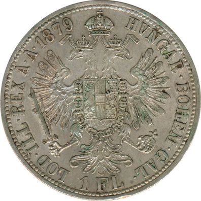 Österreich 1 Florin 1879 Franz-Joseph Silber*