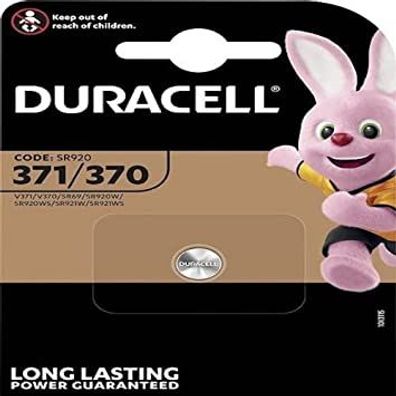 Duracell Specialty Silberoxid-Knopfzelle 371/370 SR920 1,5 V (1er Blister)