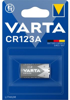 Varta Professinal Litihium Foto Lithium Batterie CR123A 3 V (1er Blister)