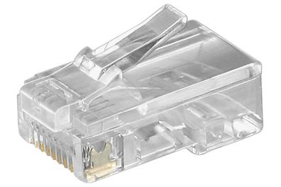 goobay Flach RJ45 Westernstecker 8 polig