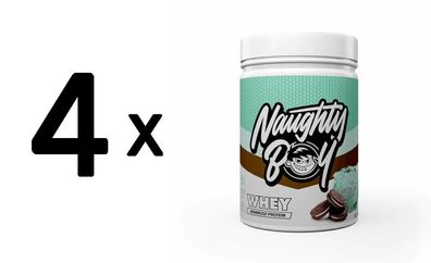4 x Naughty Boy Advanced Whey, Mint Cookies & Cream - 900g