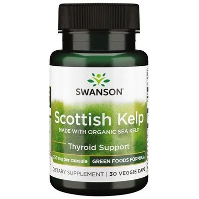 Green Foods, Scottish Kelp, 750mg - 30 vcaps