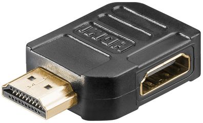 goobay HDMI Adapter HDMI Buchse auf HDMI Stecker 270° schwarz