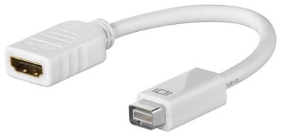 goobay Mini DVI Adapter Mini DVI Stecker auf HDMI + Kupplung 0,1 m