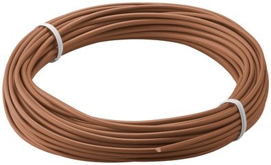 goobay Kupferlitze isoliert braun 1 x 0,14 mm 10 m