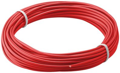 goobay Kupferlitze isoliert rot 1 x 0,14 mm 10 m