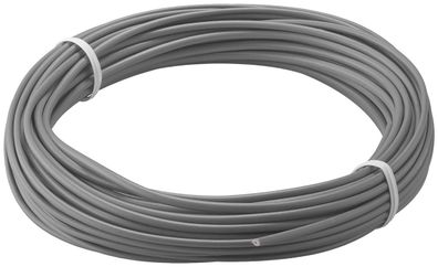goobay Kupferlitze isoliert grau 1 x 0,14 mm 10 m