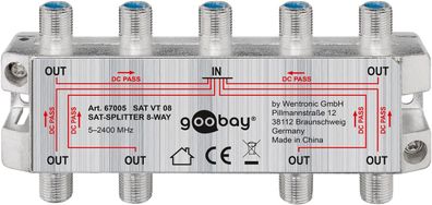 goobay Sat Verteiler 8 fach 5 bis 2450 MHz (Bulk)