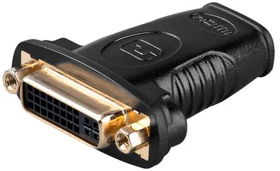 goobay HDMI/DVI D Adapter 19 polig HDMI Buchse auf DVI 24 + 5 Buchse vergoldet