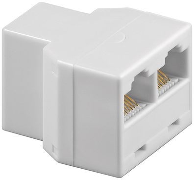 goobay ISDN T Adapter 2 x RJ45 auf RJ45 weiß (Bulk)