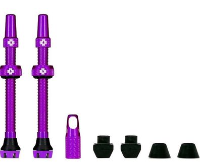 Muc Off Fahrradventile Tubeless Valve Kit V2 lila 60mm