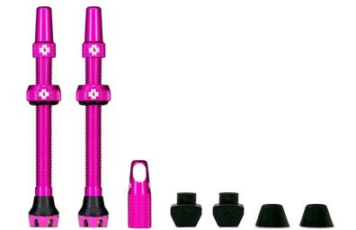 Muc Off Fahrradventile Tubeless Valve Kit V2 pink 60mm