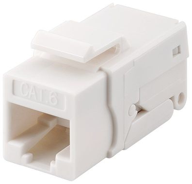 goobay KeyStone Jack Cat 6 RJ45 Werkzeugfrei UTP SNAP IN (Bulk)