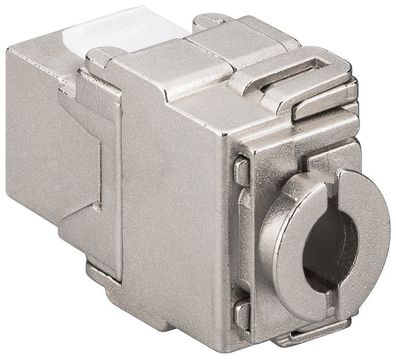 goobay KeyStone Jack Cat 6a 500MHz RJ45 Werkzeugfrei STP SNAP IN geschirmt (Bulk)