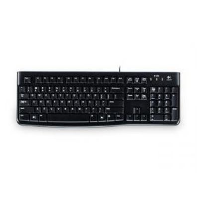 Logitech K120 USB Tastatur schwarz