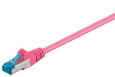 goobay Patchkabel Cat 6a S/FTP PIMF magenta 1,5 m