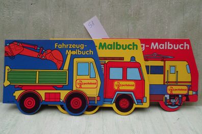 Malbuch Pestalozzi Fahrzeug Wolfgang Schleicher 1991 wie neu unbemalt