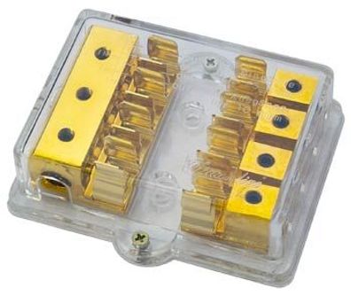 Sicherungsverteilerblock für 4 SG-Sicherungen 3x 25mm² - 4x 10mm²