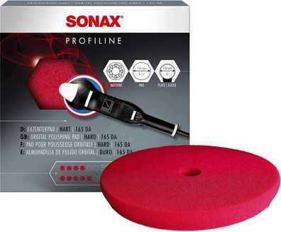 SONAX PolierSchwamm rot 165 Dual Action (1er Faltschachtel)